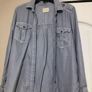 american eagle button down utility shirt